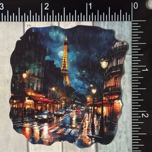 🌀10/$10🌀 Rainy Night Travel Travel Reusable Waterproof Vinyl Sticker Decal